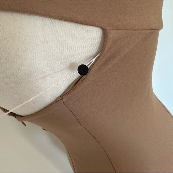 NWOT Lovers + Friends Stacey Dress Size Small Formal Long Brown Tan Dress - Picture 7 of 10